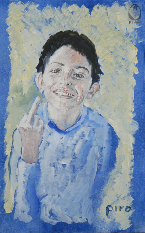 oil on canvas - olio su tela di Piro